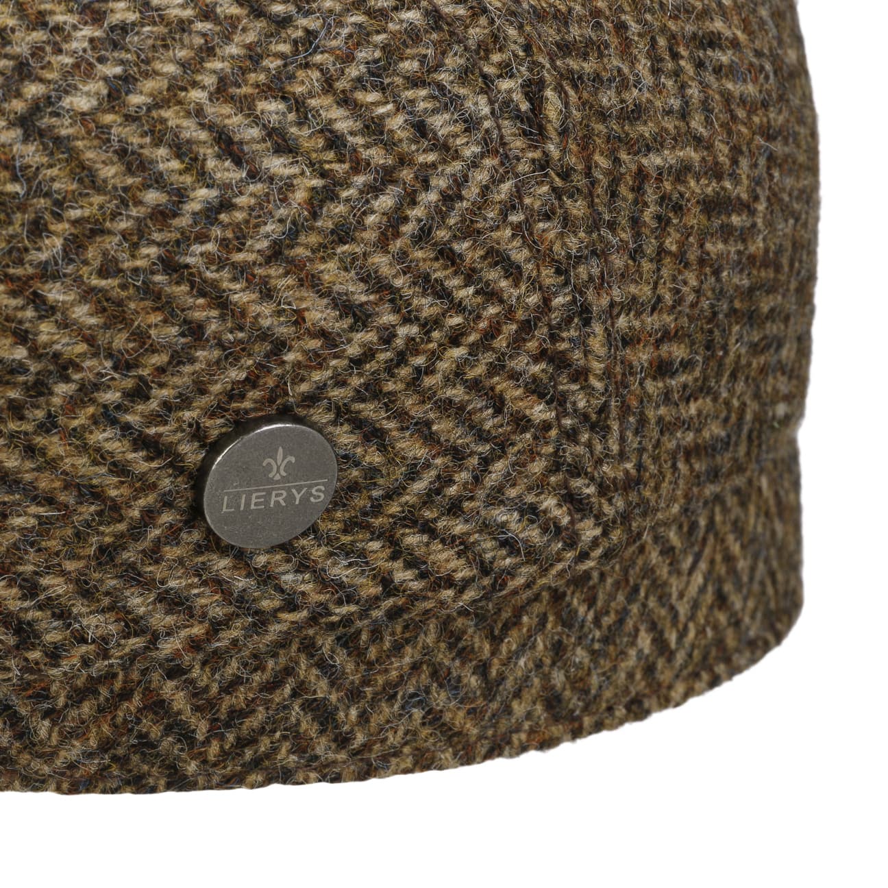 Crimson Wool Herringbone Flat Cap - JJ Hat Center ®