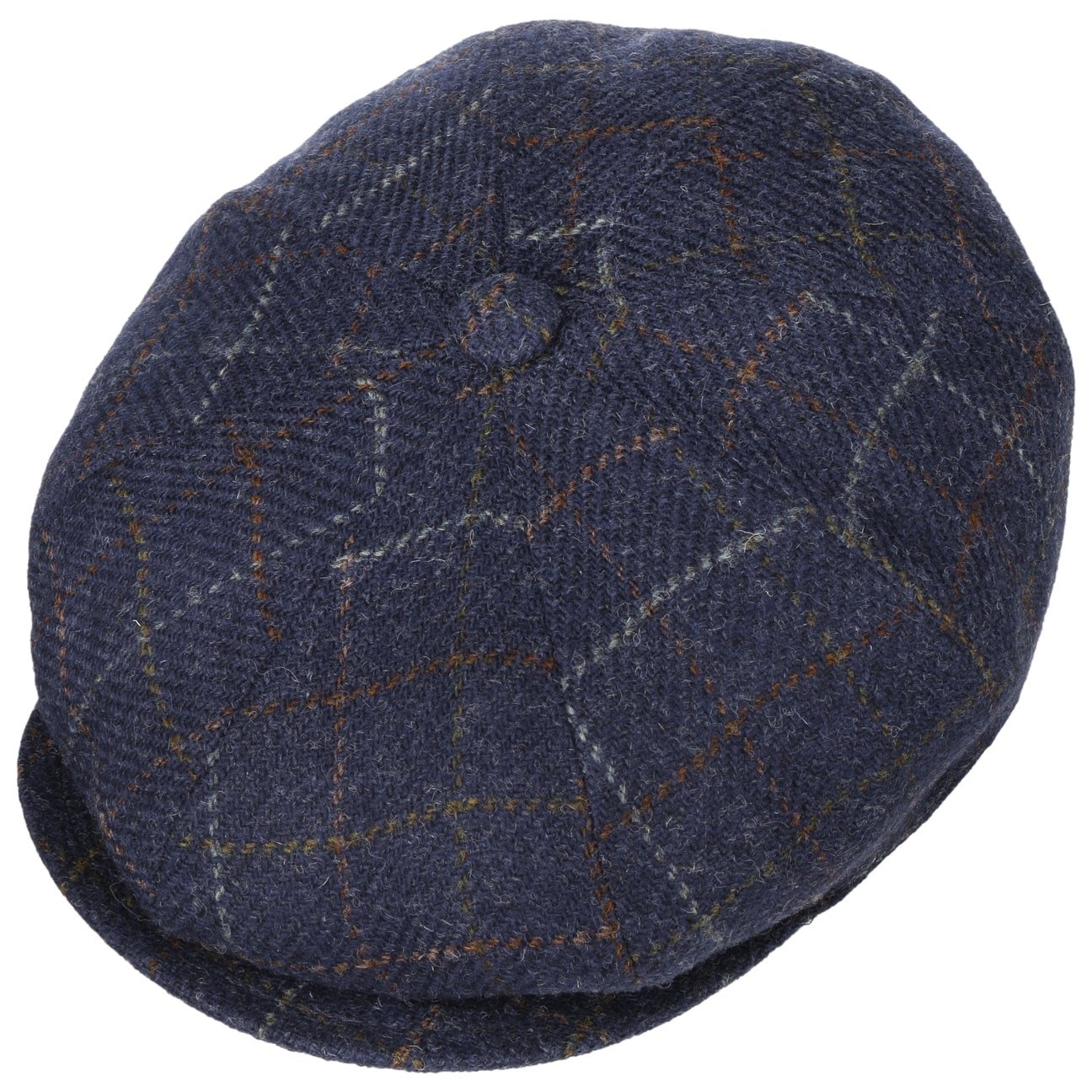 Galvin Windowpane Plaid Flat Cap - JJ Hat Center ®