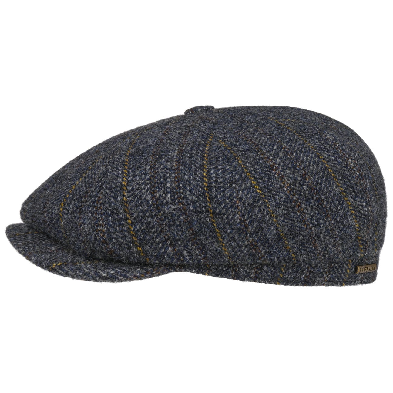 Hatteras Herringbone Stripe Flat Cap - JJ Hat Center ®