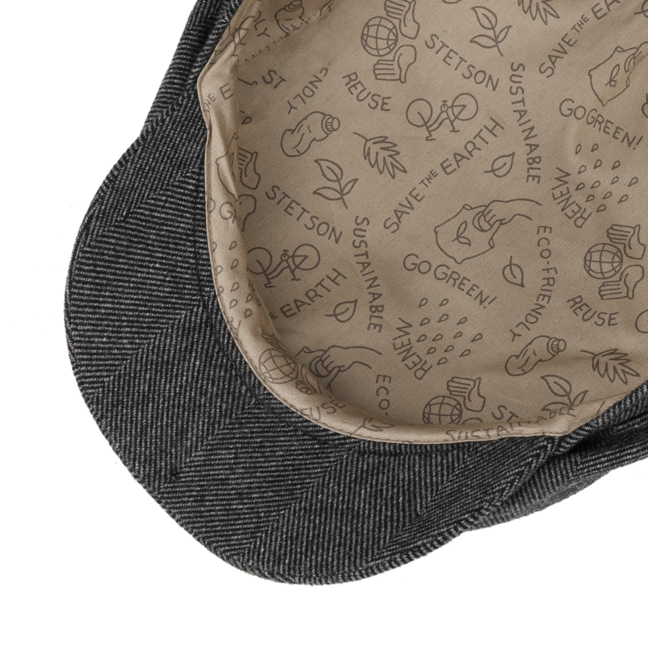 Sustainable Cashmere Flat Cap - JJ Hat Center ®