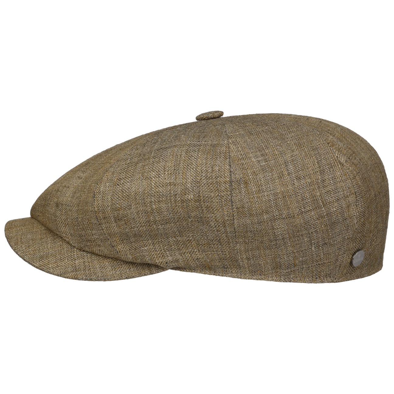 Herringbone Linen Newsboy Cap - JJ Hat Center ®