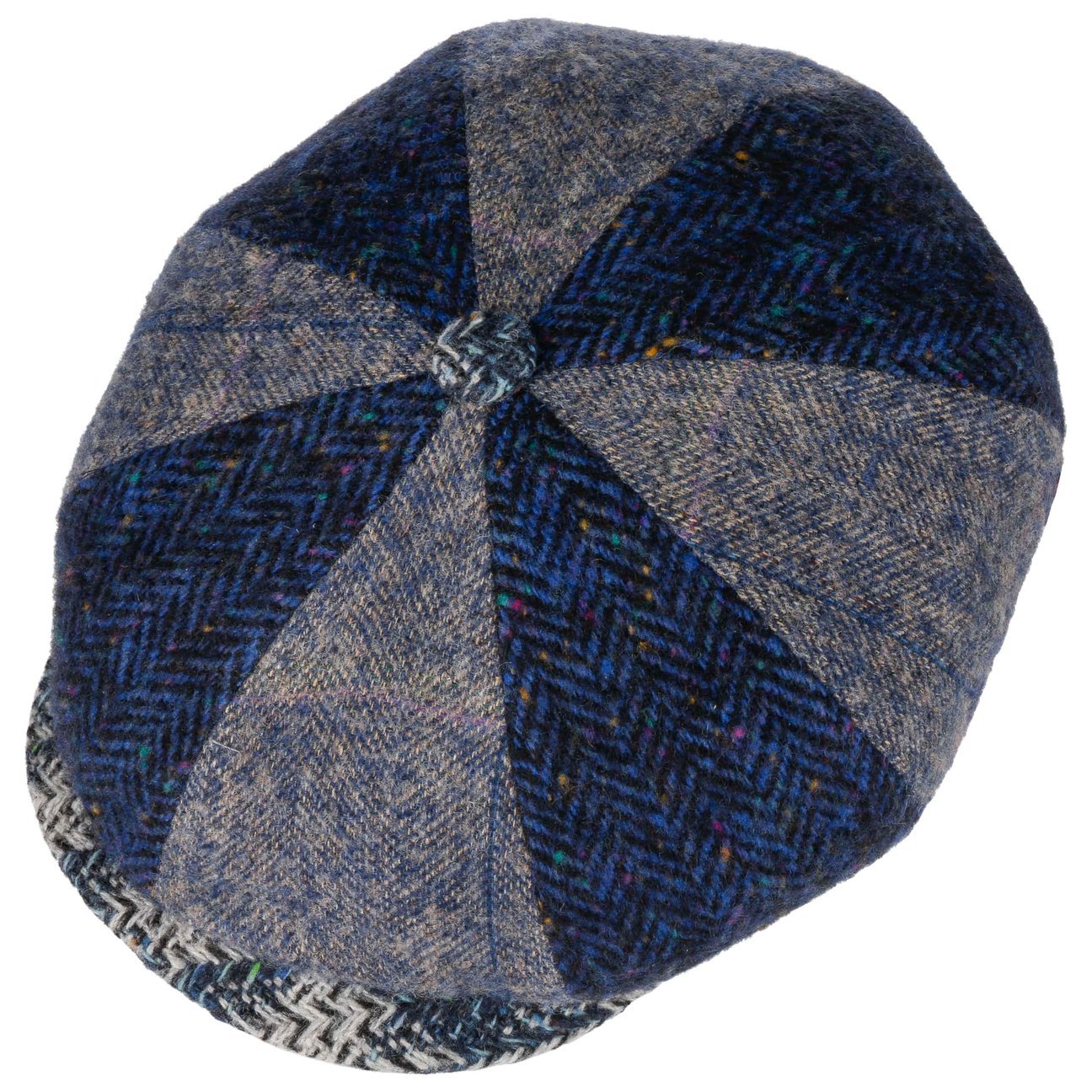 8 Panel Patchwork Flat Cap - JJ Hat Center ®