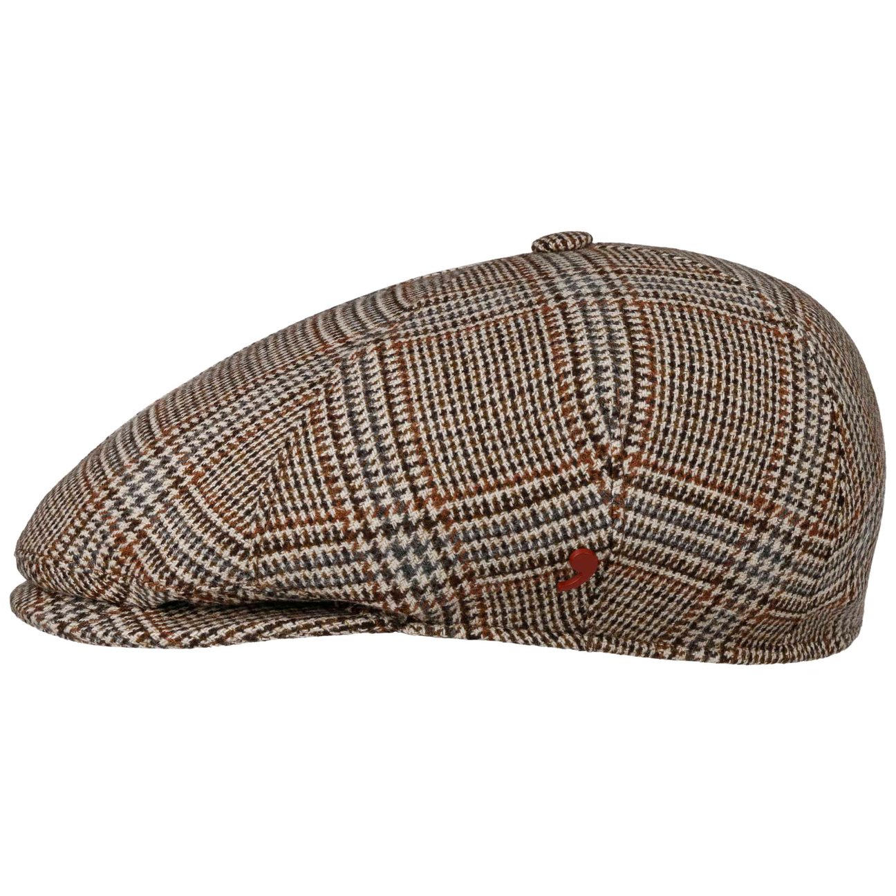 Merino Houndstooth Flat Cap - JJ Hat Center ®