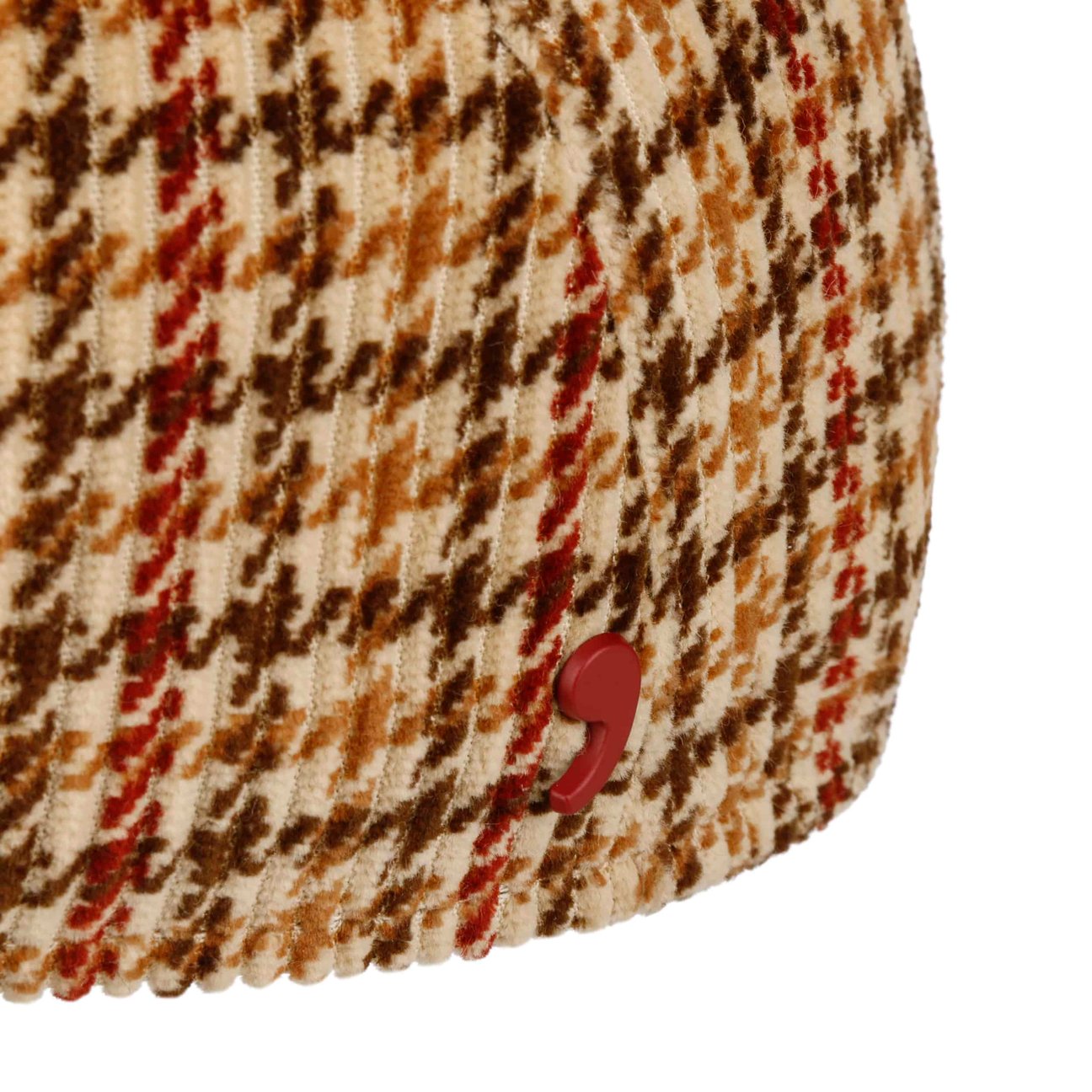 4 Panel Houndstooth Flat Cap - JJ Hat Center ®