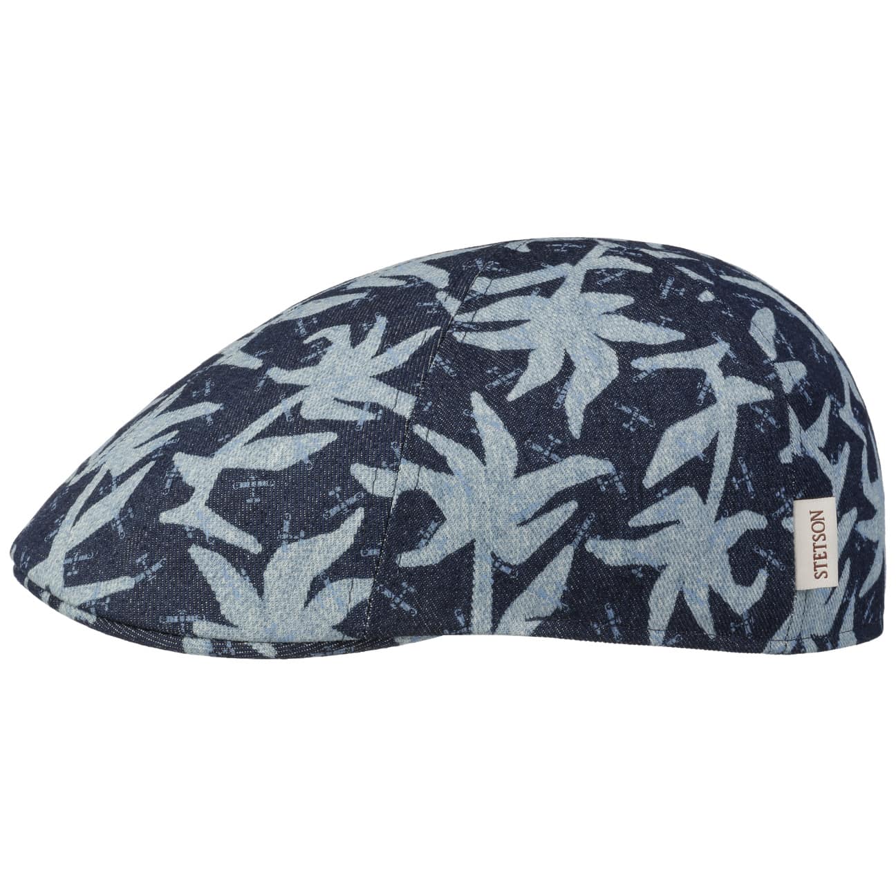 Texas Denim Print Flat Cap - JJ Hat Center ®