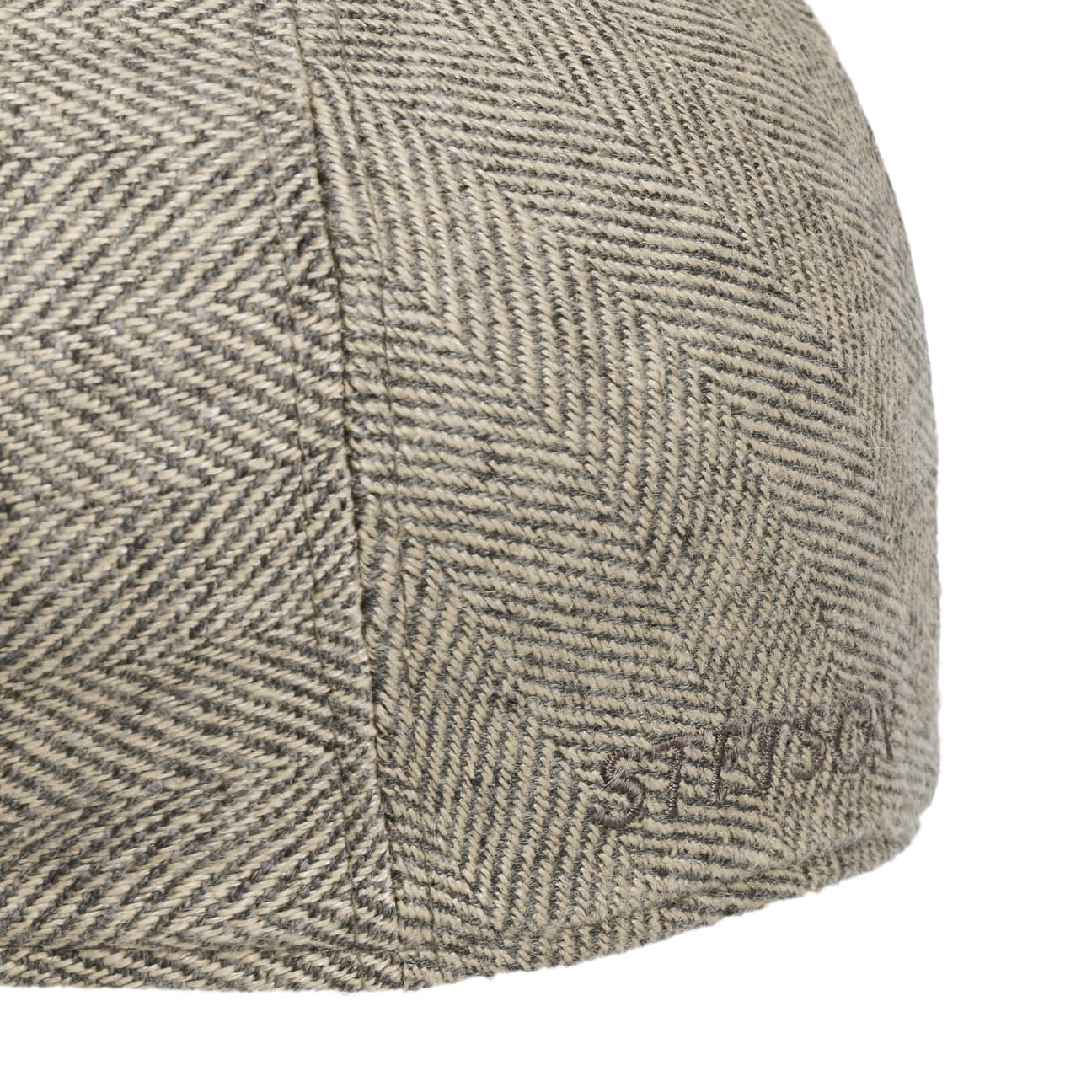 Sustainable Herringbone Flat Cap - JJ Hat Center ®