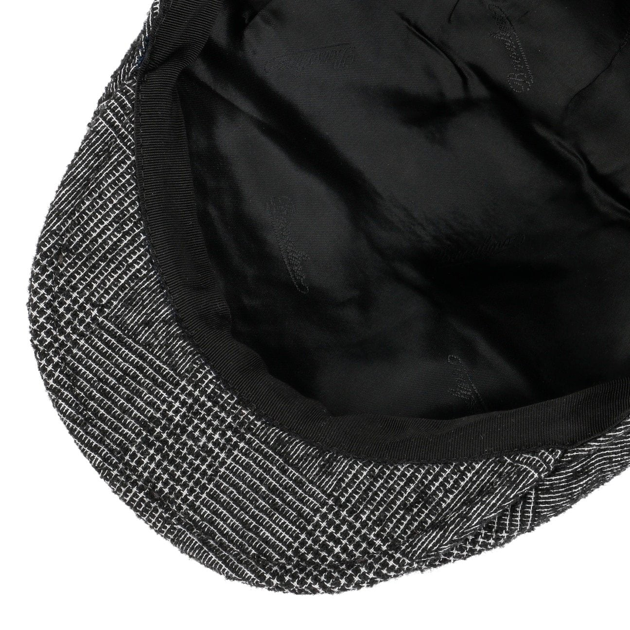 Virgin Wool Check Flat Cap - JJ Hat Center ®