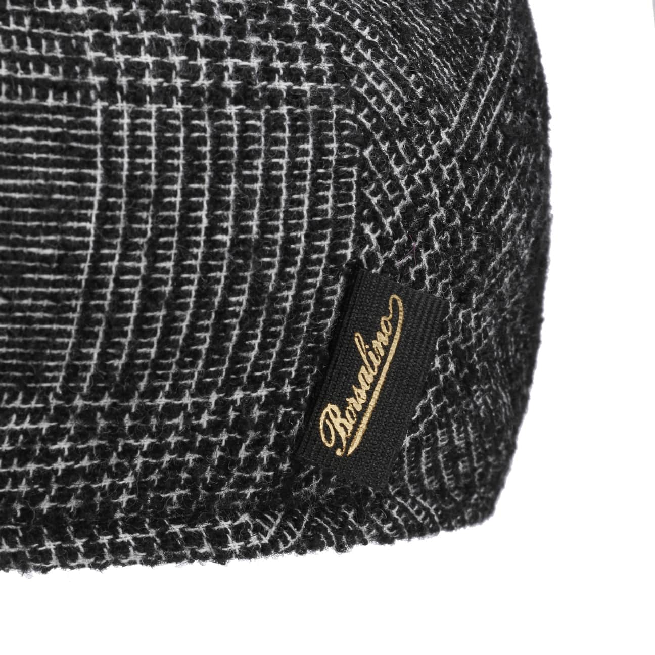 Virgin Wool Check Flat Cap - JJ Hat Center ®