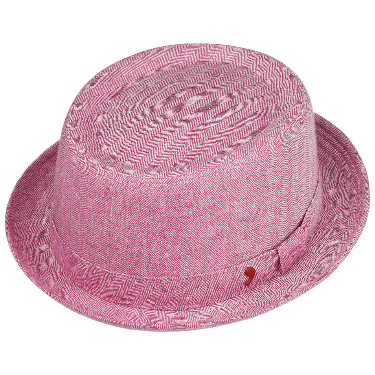 Herringbone Pork Pie Cotton Hat - JJ Hat Center ®