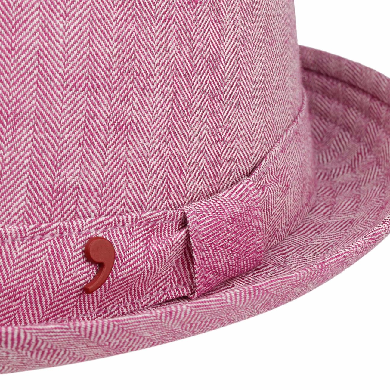 Herringbone Pork Pie Cotton Hat - JJ Hat Center ®