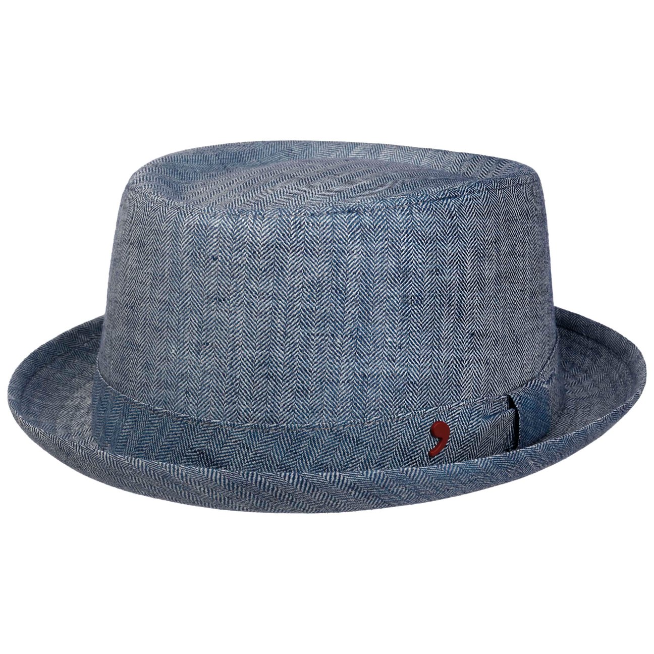 Herringbone Pork Pie Cotton Hat - JJ Hat Center ®