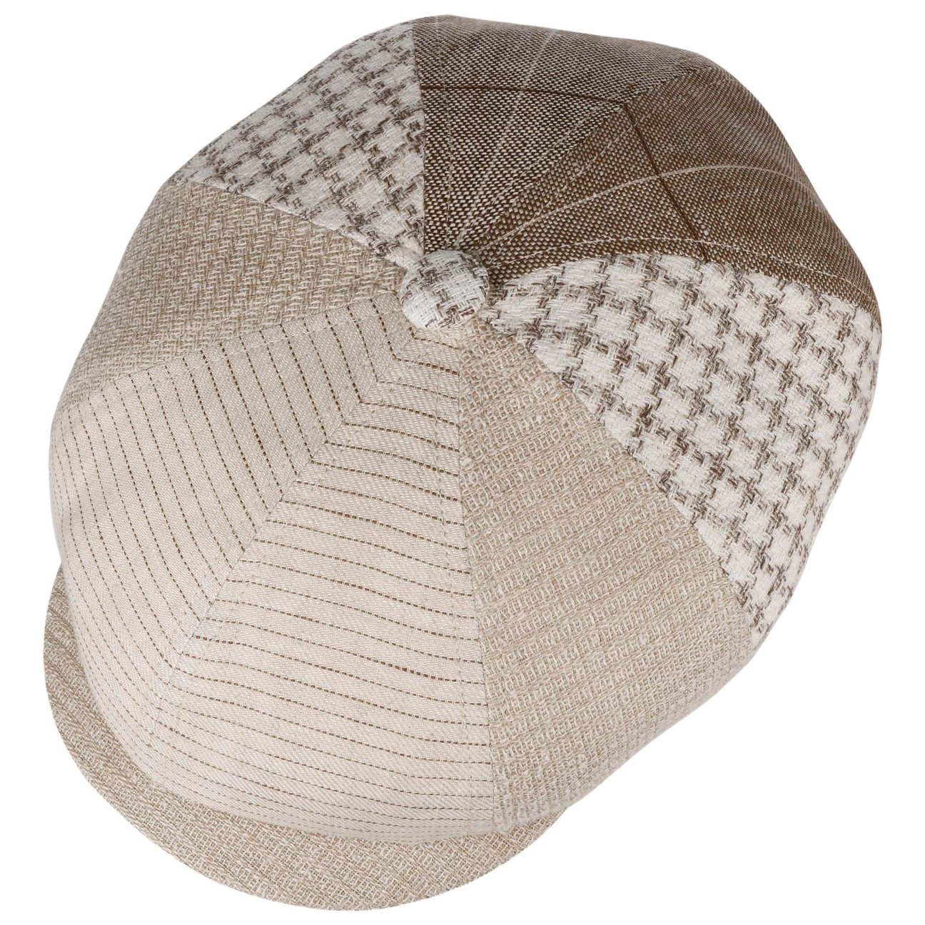 Light Patchwork Flat Cap - JJ Hat Center ®