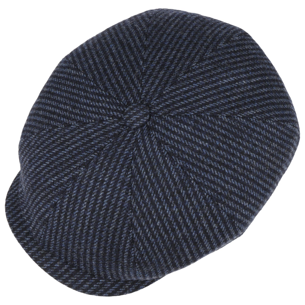Hatteras Woolen Stripe Flat Cap - JJ Hat Center ®