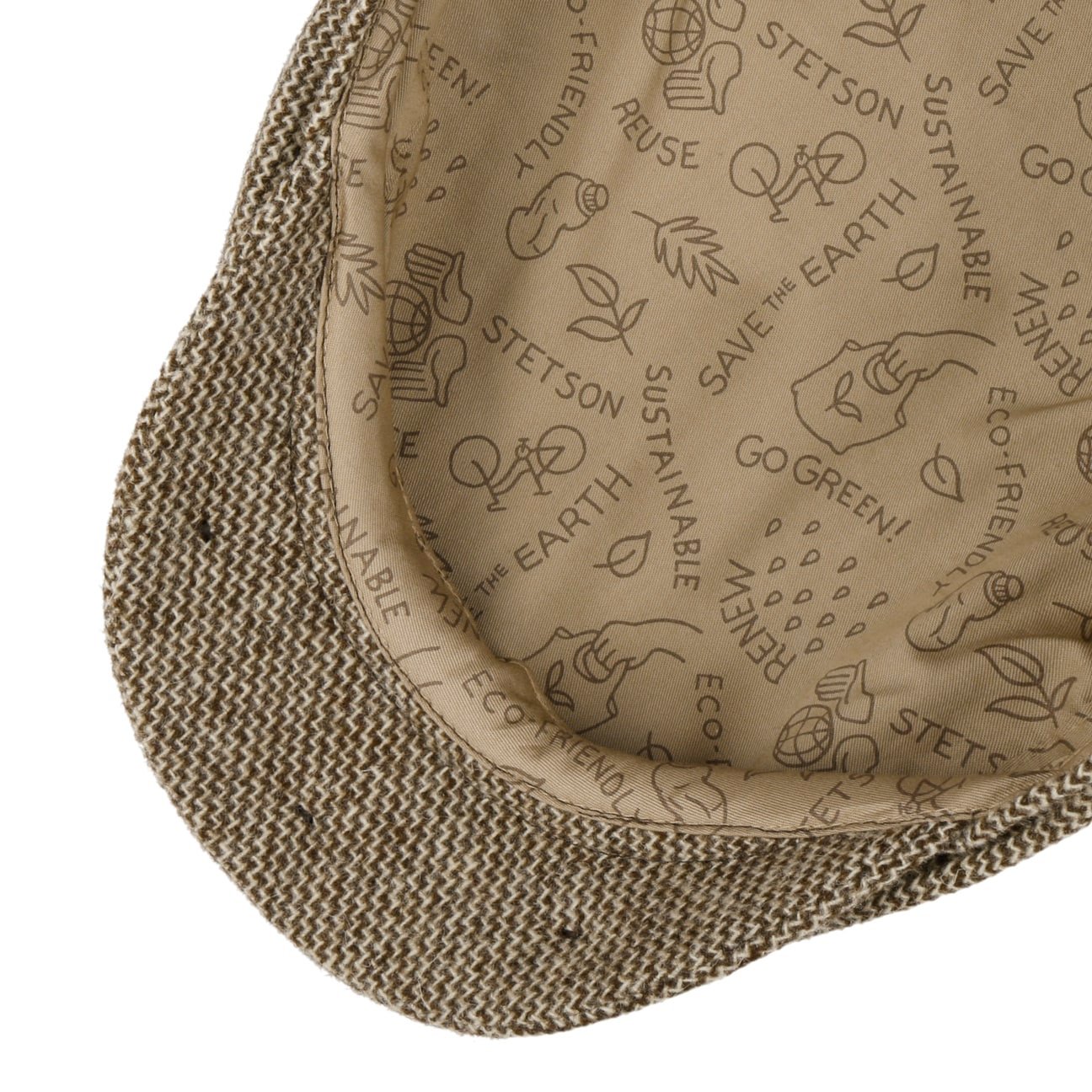 Sustainable Undyed Driver Flat Cap - JJ Hat Center ®