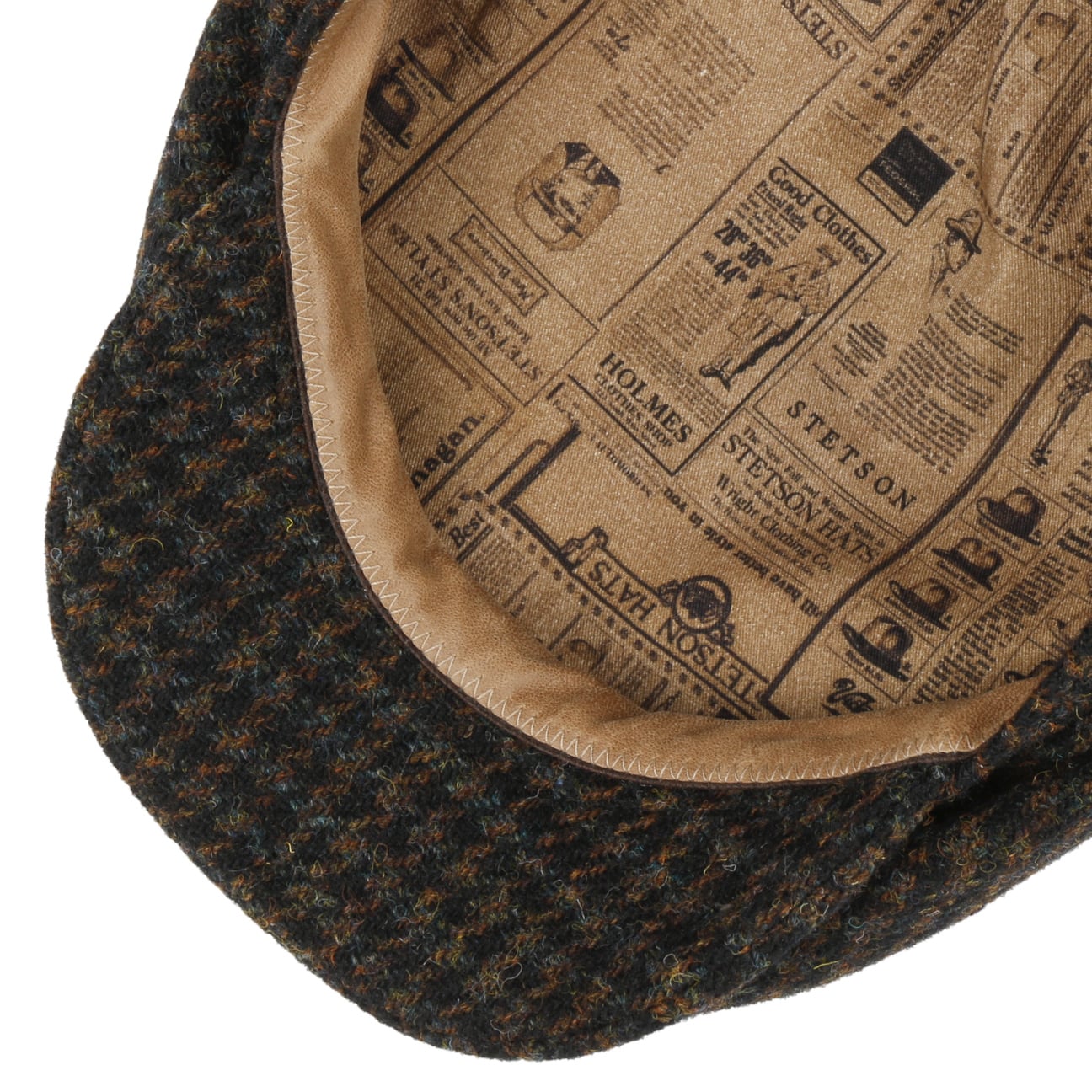 Harris Tweed Houndstooth Driver Cap - JJ Hat Center ®
