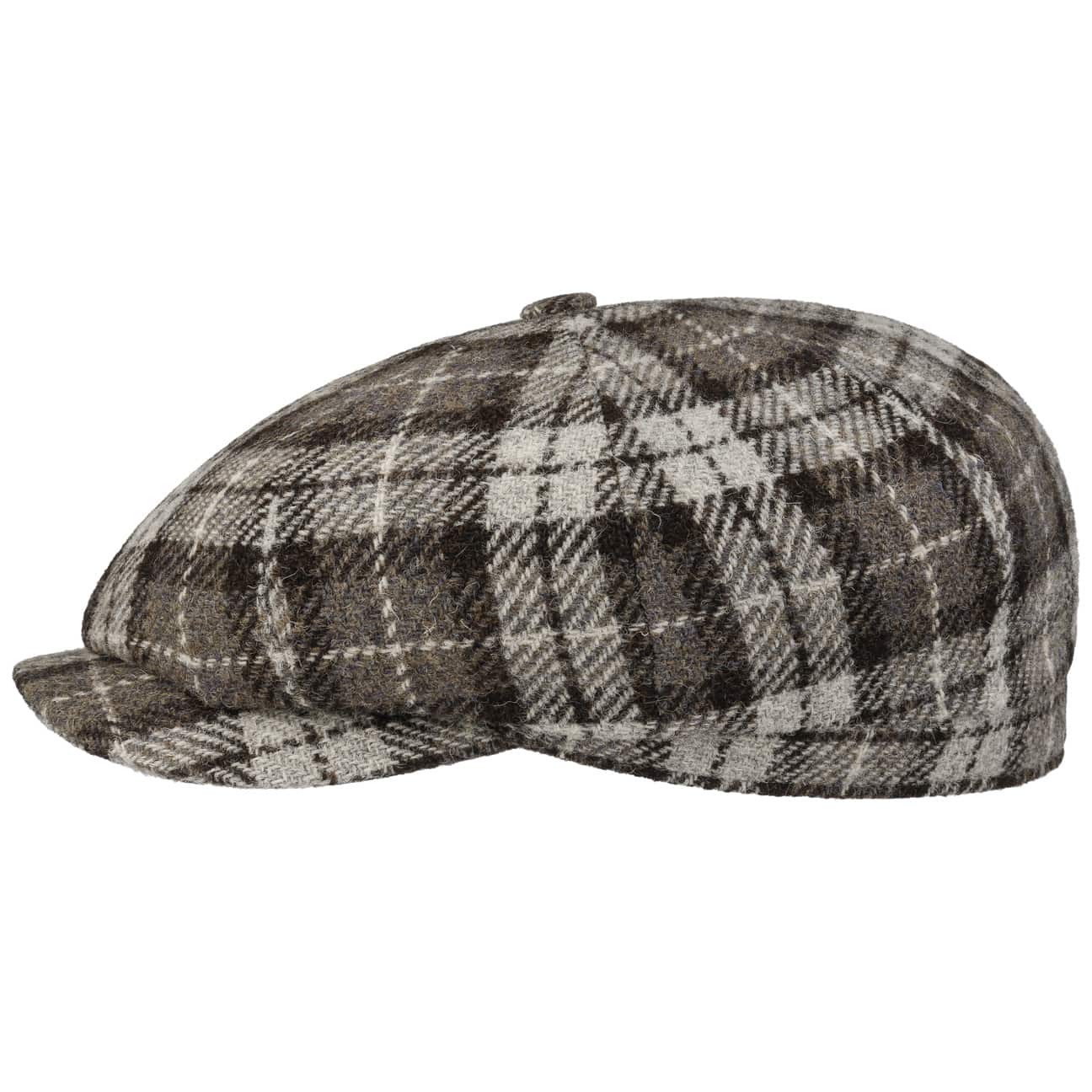 Hatteras Undyed Harris Tweed Newsboy Cap - JJ Hat Center ®