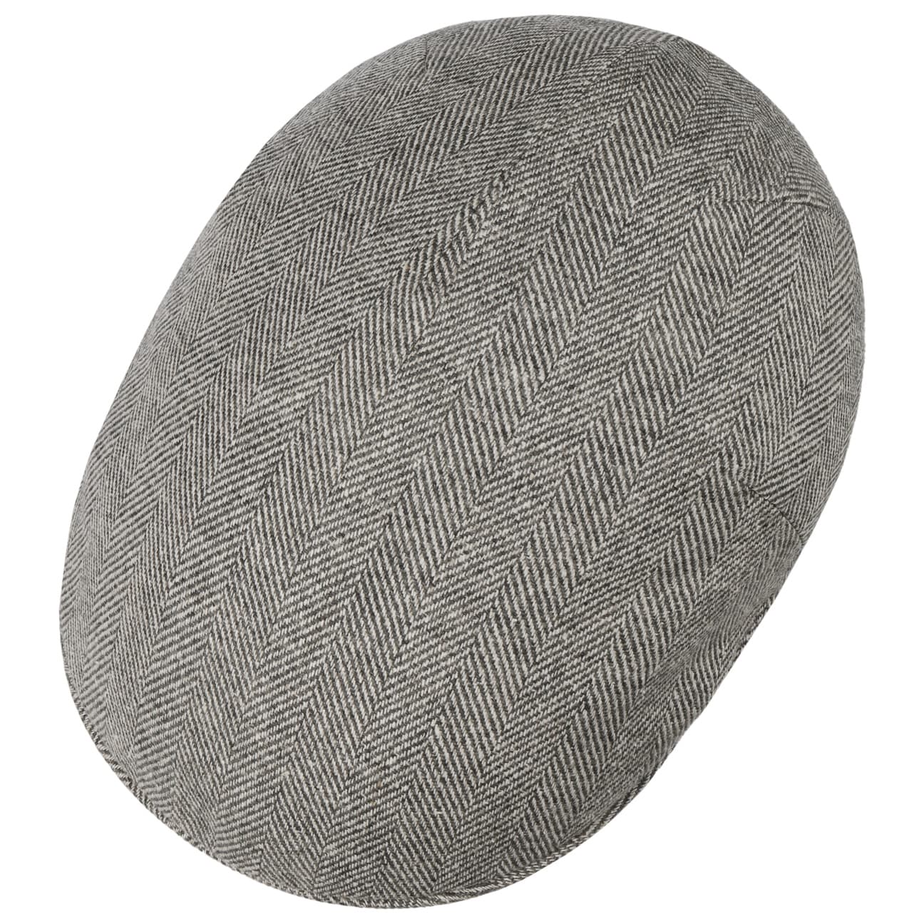 Herringbone Premium Flat Cap by Borsalino - JJ Hat Center ®