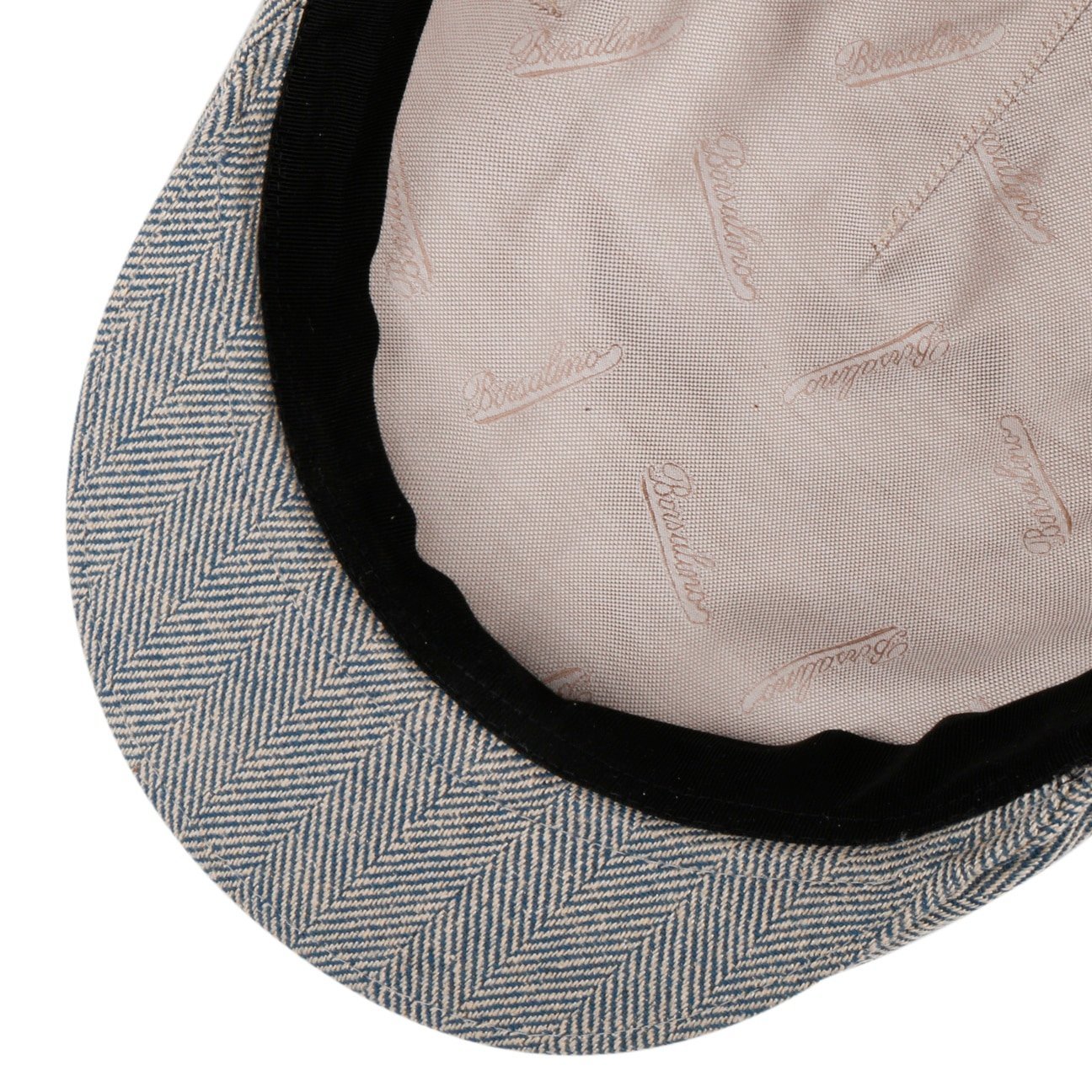 Herringbone Premium Flat Cap by Borsalino - JJ Hat Center ®