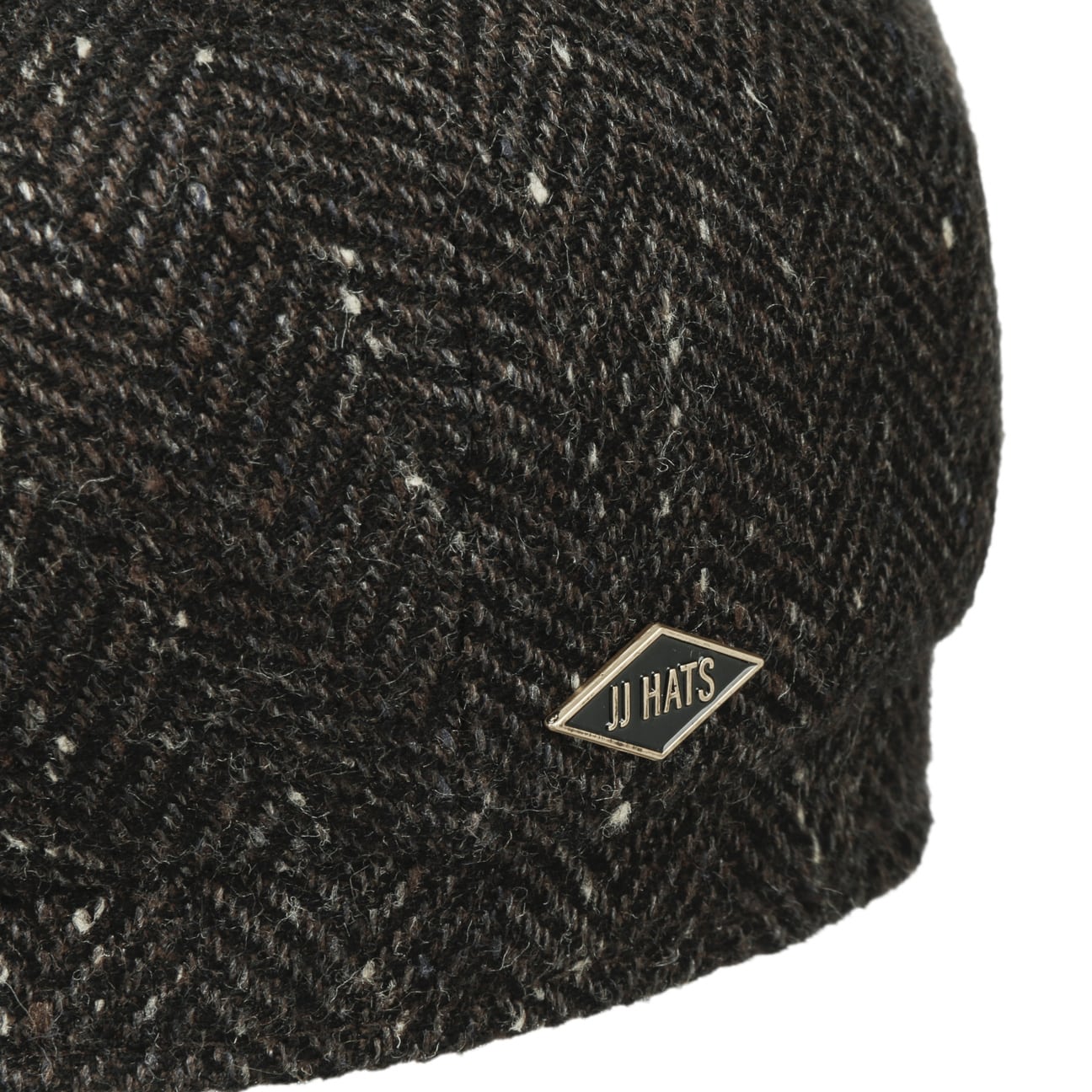 Eight Panel Cap Herringbone Kashmir/Seide - JJ Hat Center ®