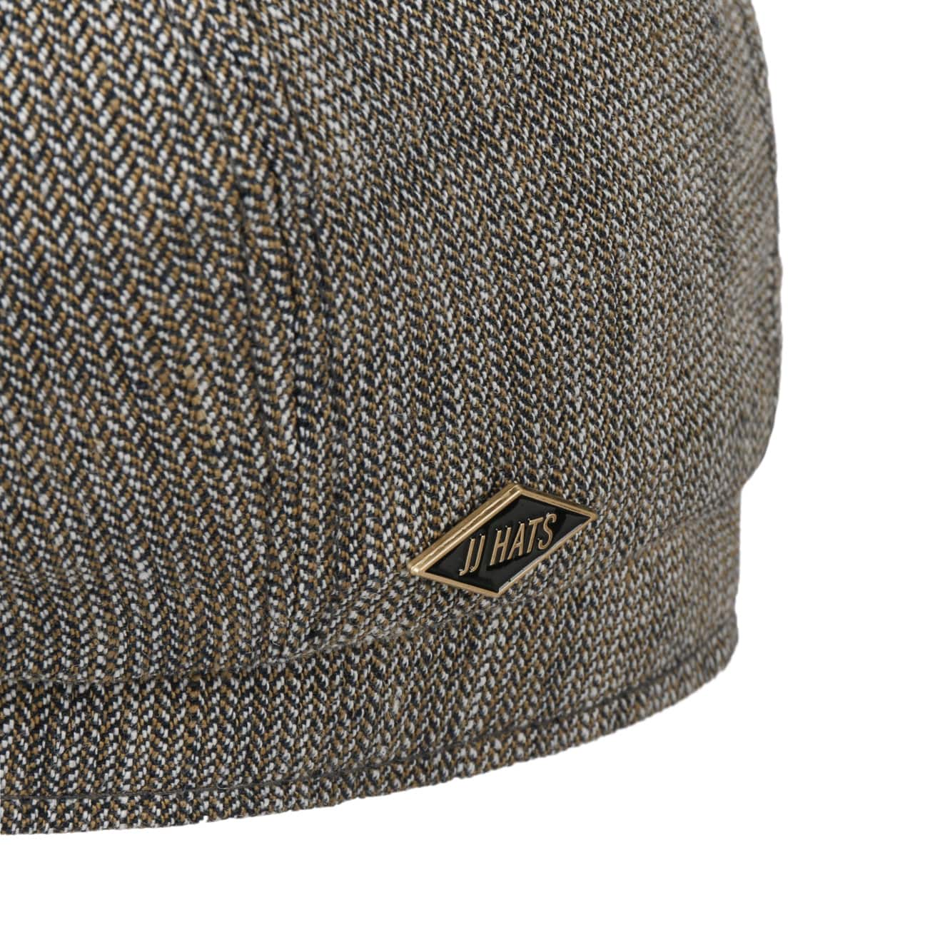 Eight Panel Cap Linen Herringbone - JJ Hat Center ®
