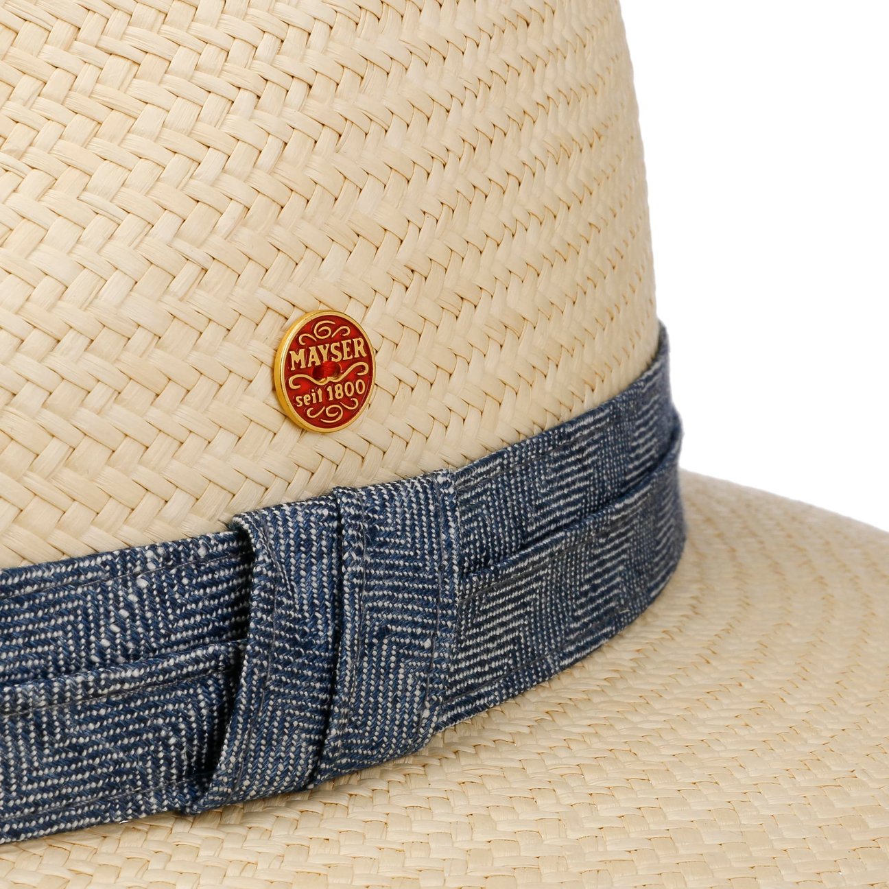 Gero Contrast Band Panama Hat - JJ Hat Center ®