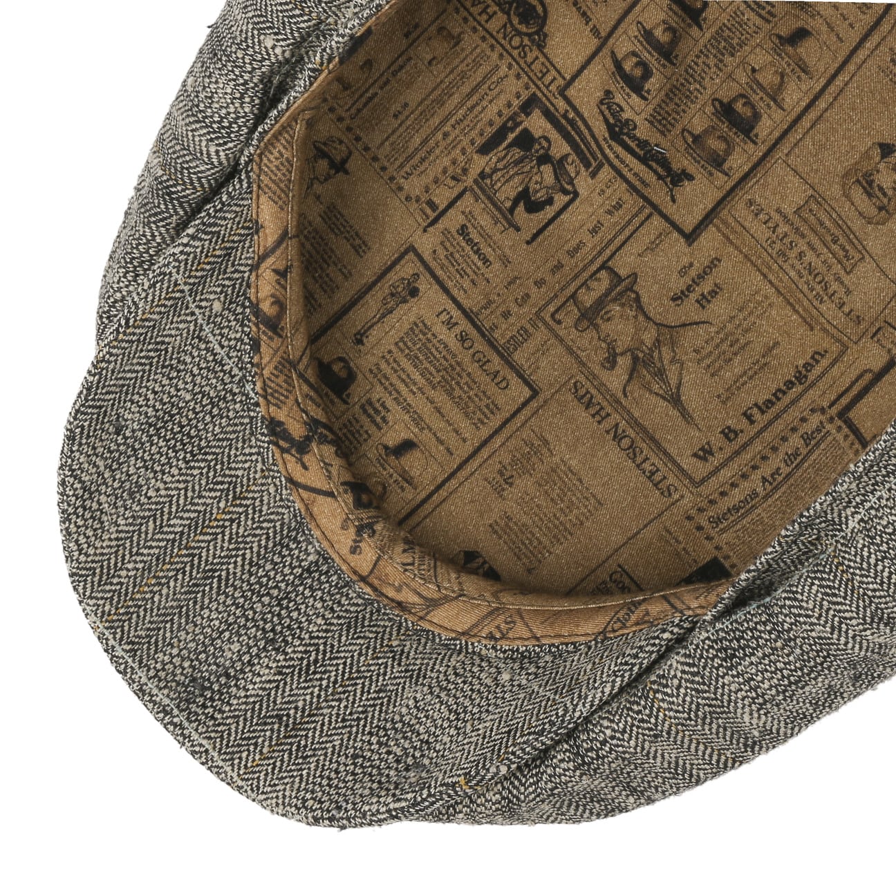 Coverton Herringbone Flat Cap - JJ Hat Center ®