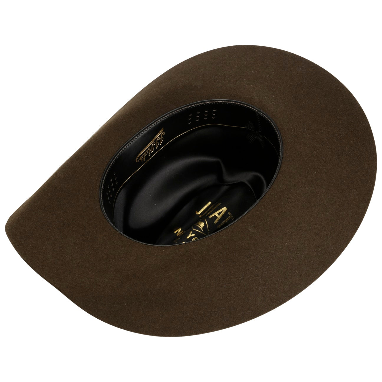Western Silver Buckle Woolfelt Buffalo Pinch - JJ Hat Center ®