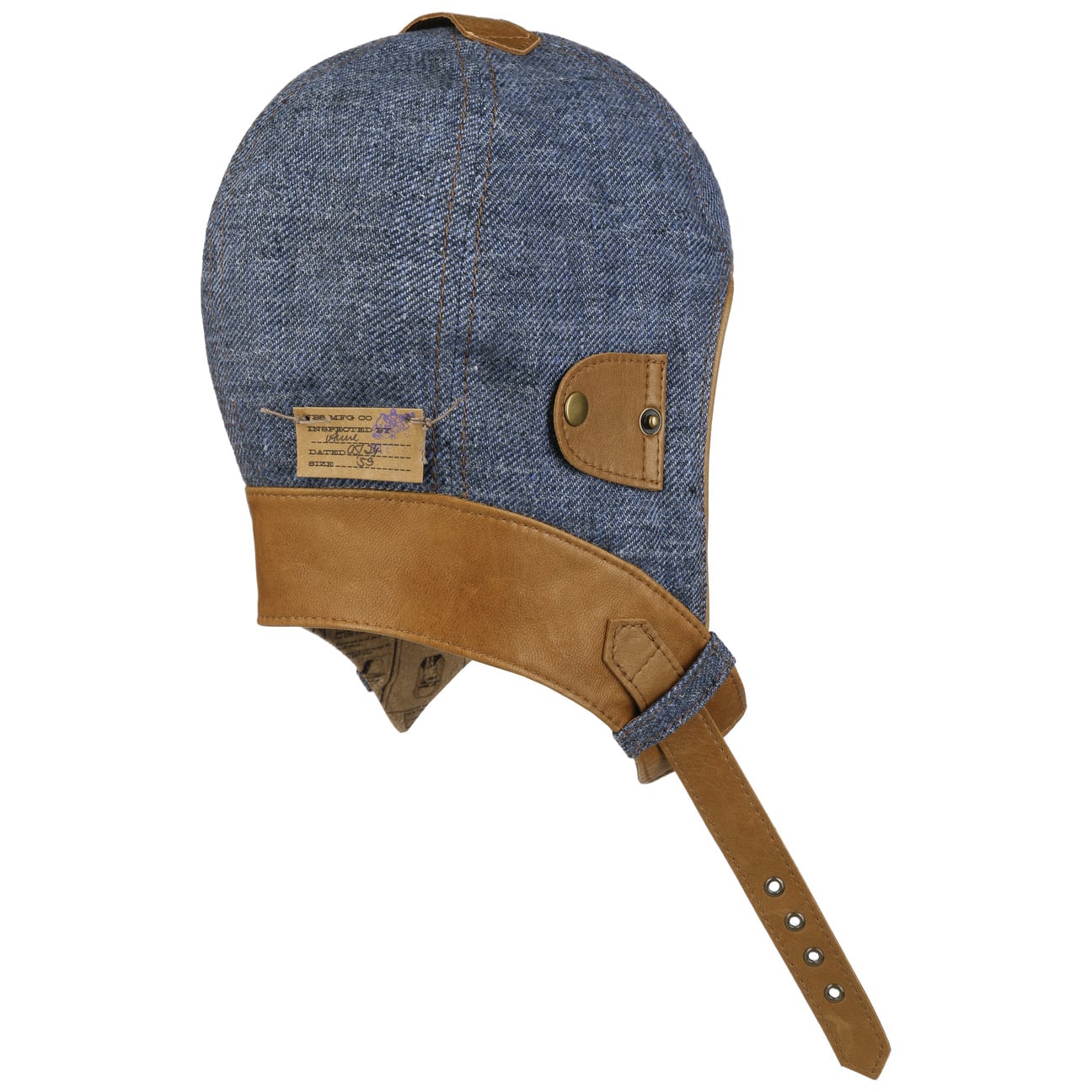 Linen Aviator Helmet with Leather - JJ Hat Center ®