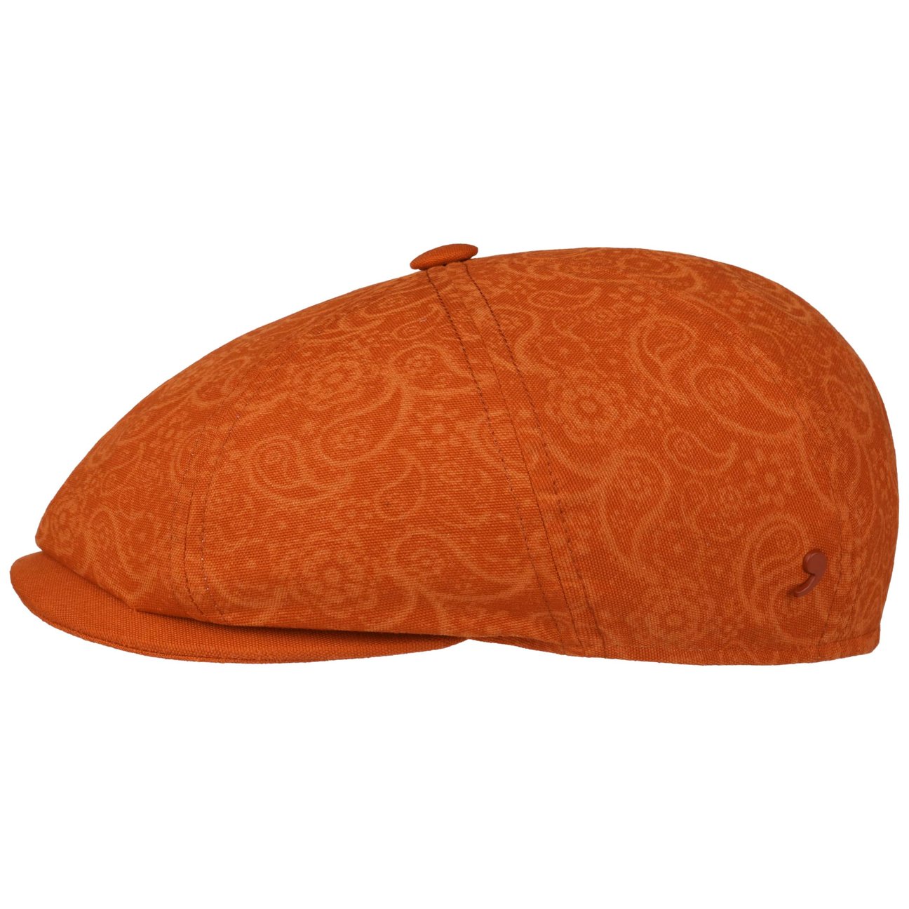 Shelby Orange Flat Cap - JJ Hat Center ®