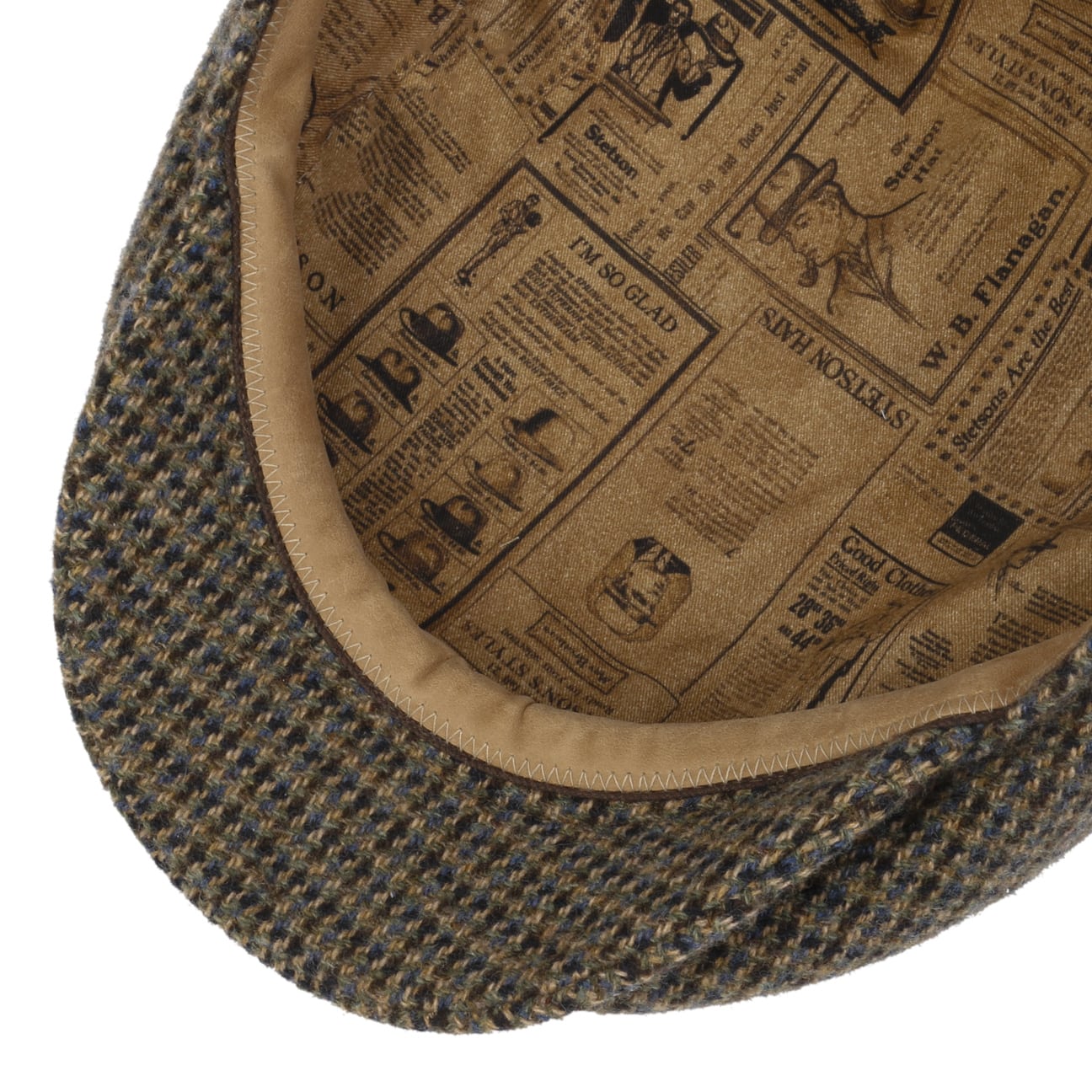 Hepscott Cashmere Driver Flat Cap - JJ Hat Center ®