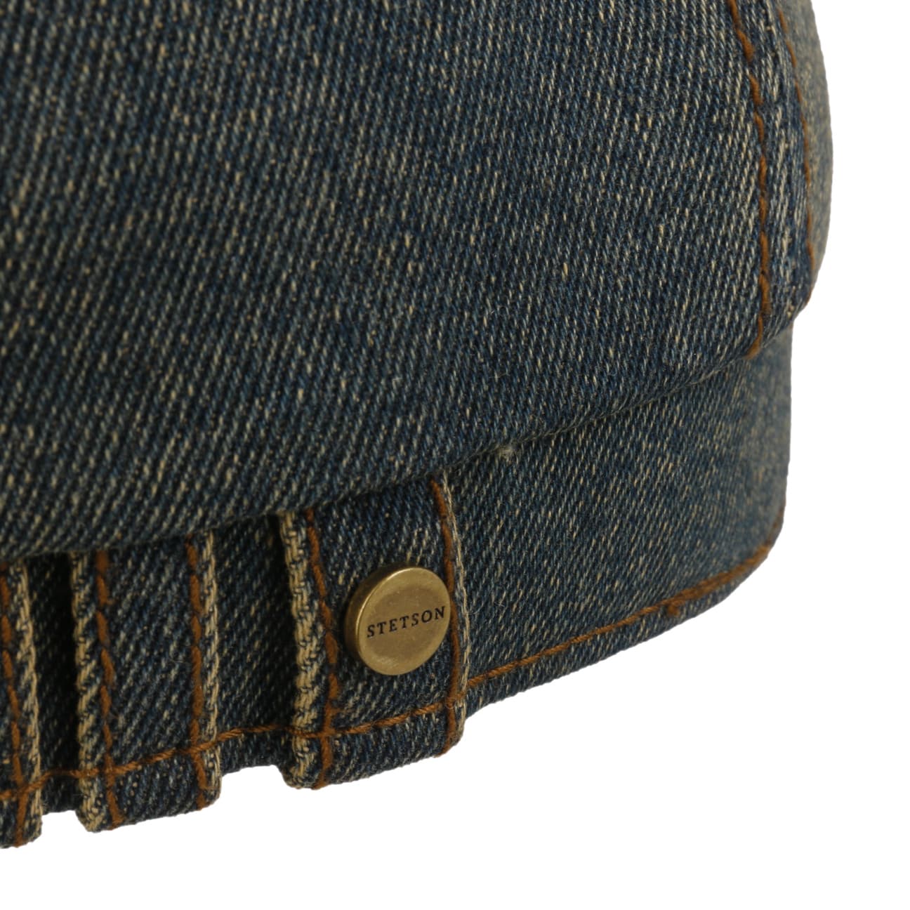 Hatteras Washed Denim Flat Cap - JJ Hat Center ®