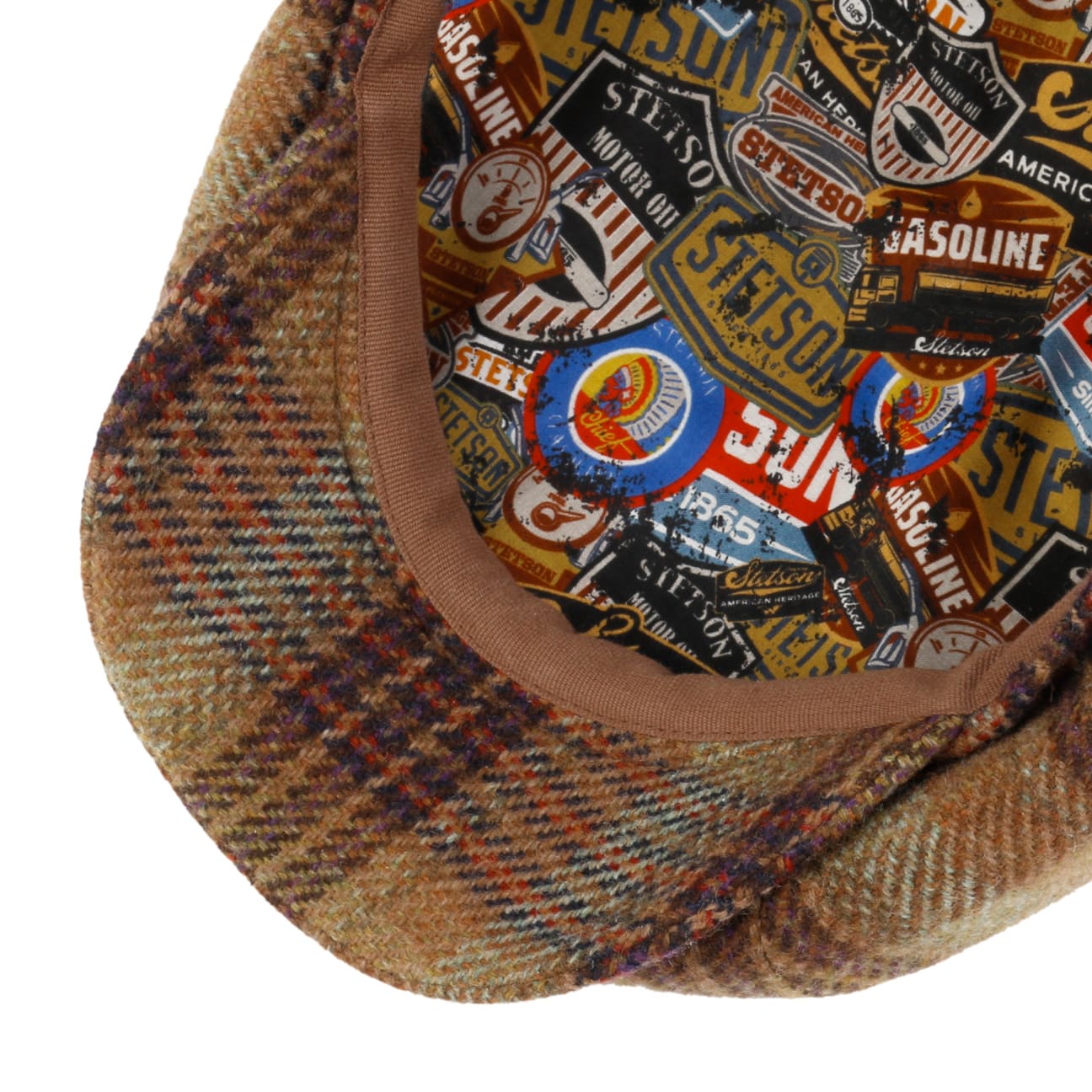 8 Panel Wool Garage Flat Cap - JJ Hat Center ®