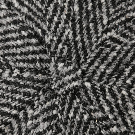 black-grey herringbone
