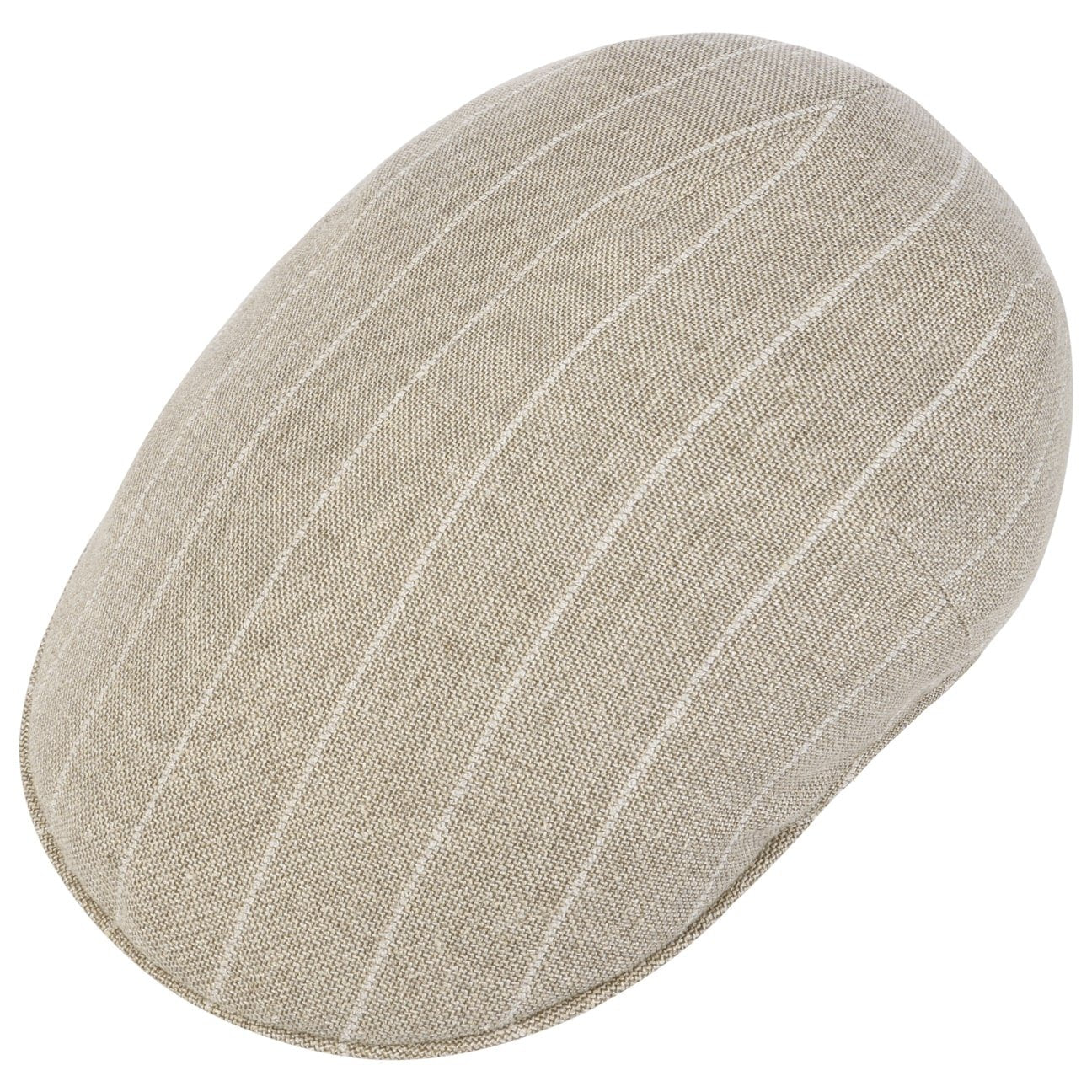 Twotone Pinstripe Flat Cap by Borsalino - JJ Hat Center ®