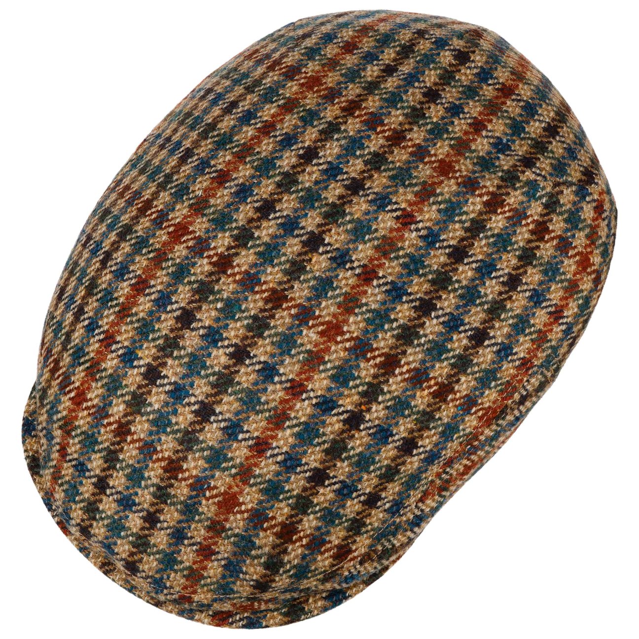 Fine Check Wool Flat Cap - JJ Hat Center ®