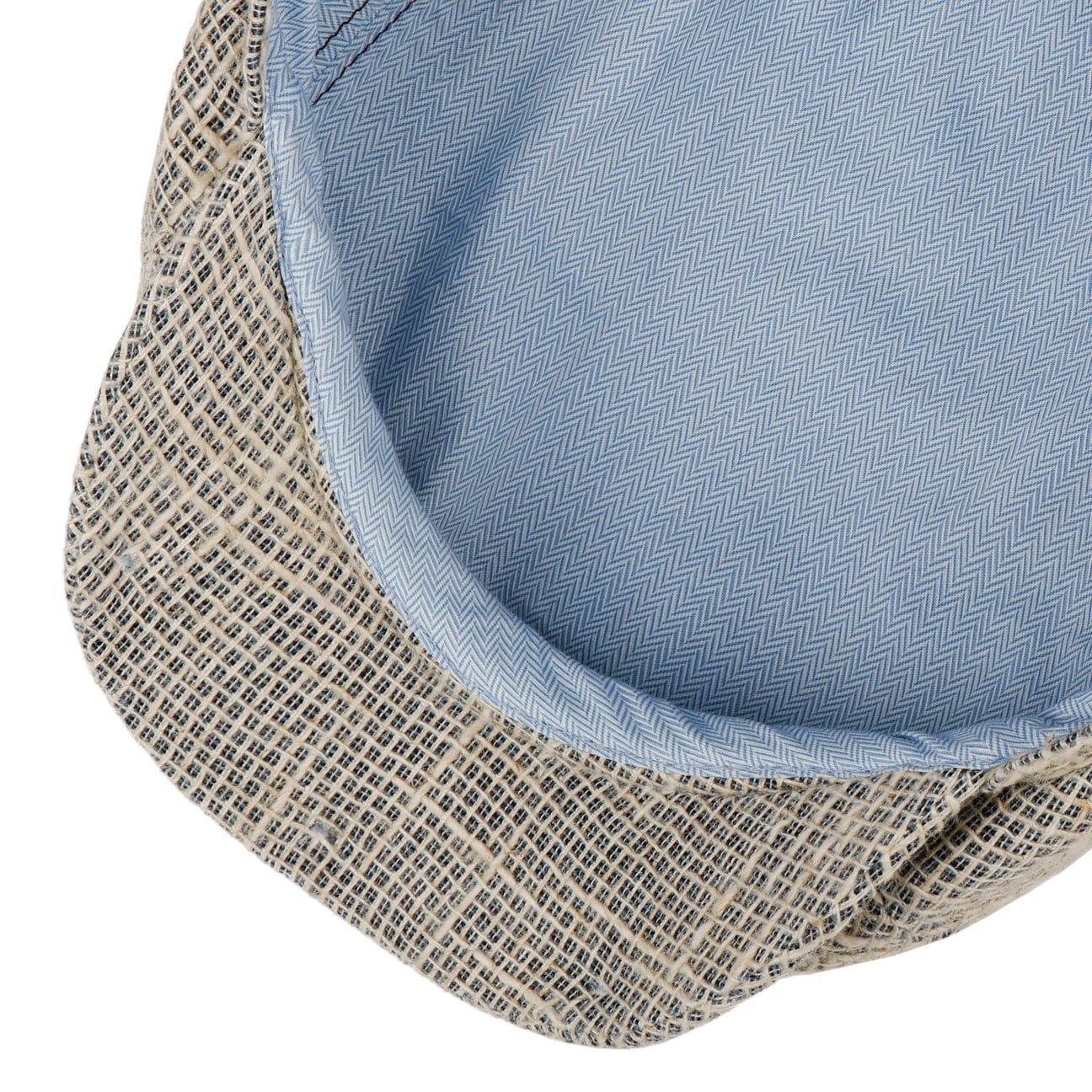 Sustainable Linen Mix 6 Panel Flat Cap - JJ Hat Center ®