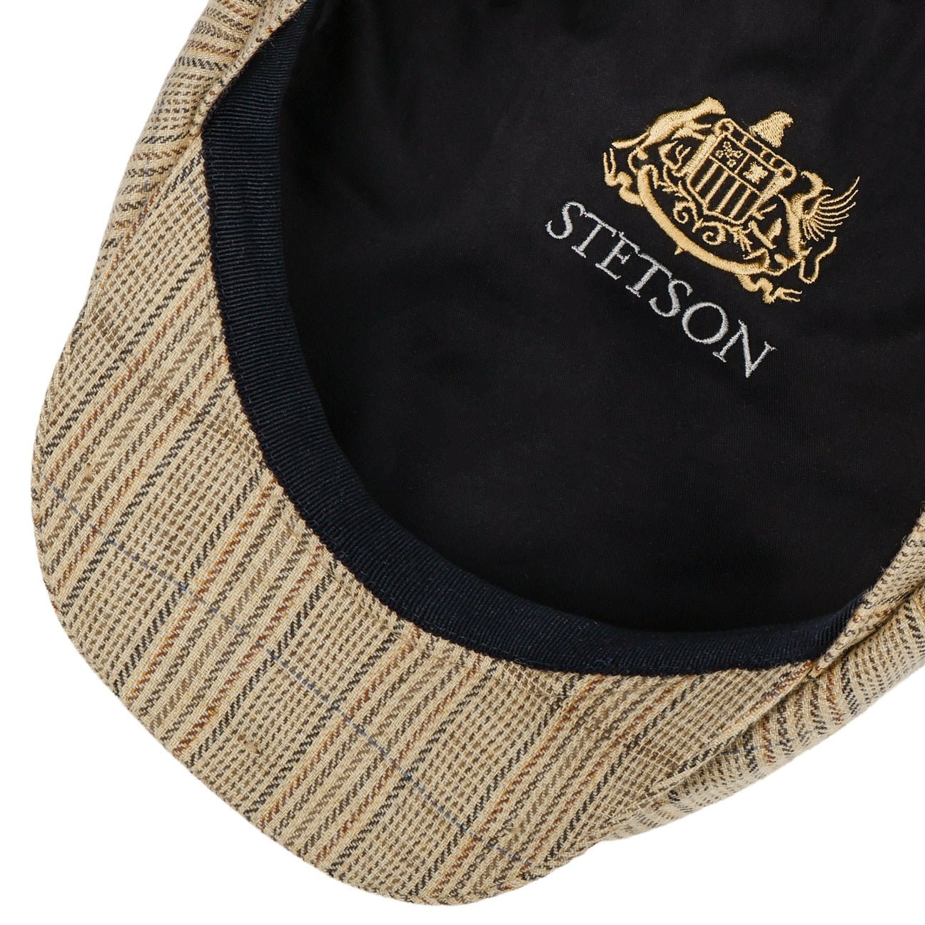 Hatteras Linen Mix Stripe Flat Cap - JJ Hat Center ®