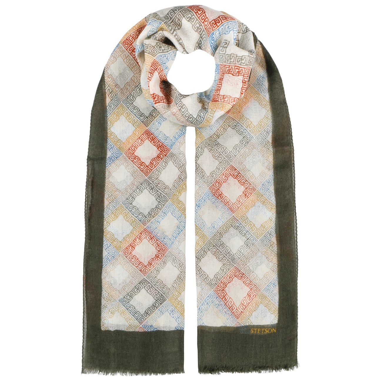 Rhombus Light Wool Summer Scarf - JJ Hat Center ®