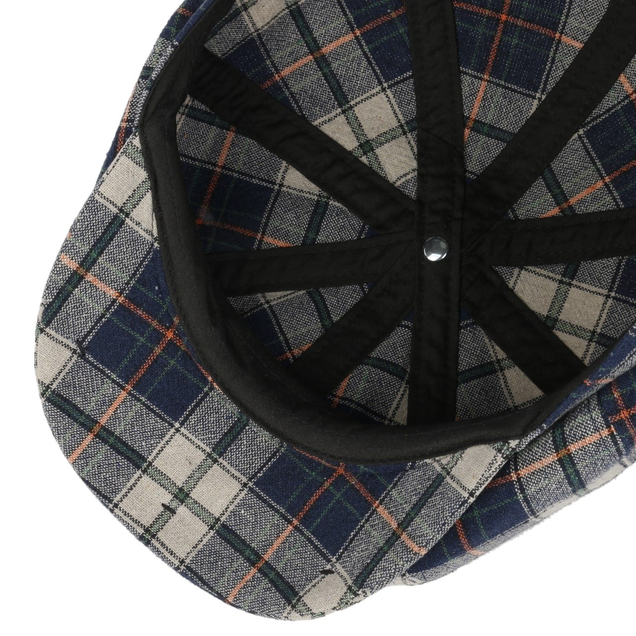 Caroma Check 8 Panel Flat Cap - JJ Hat Center ®