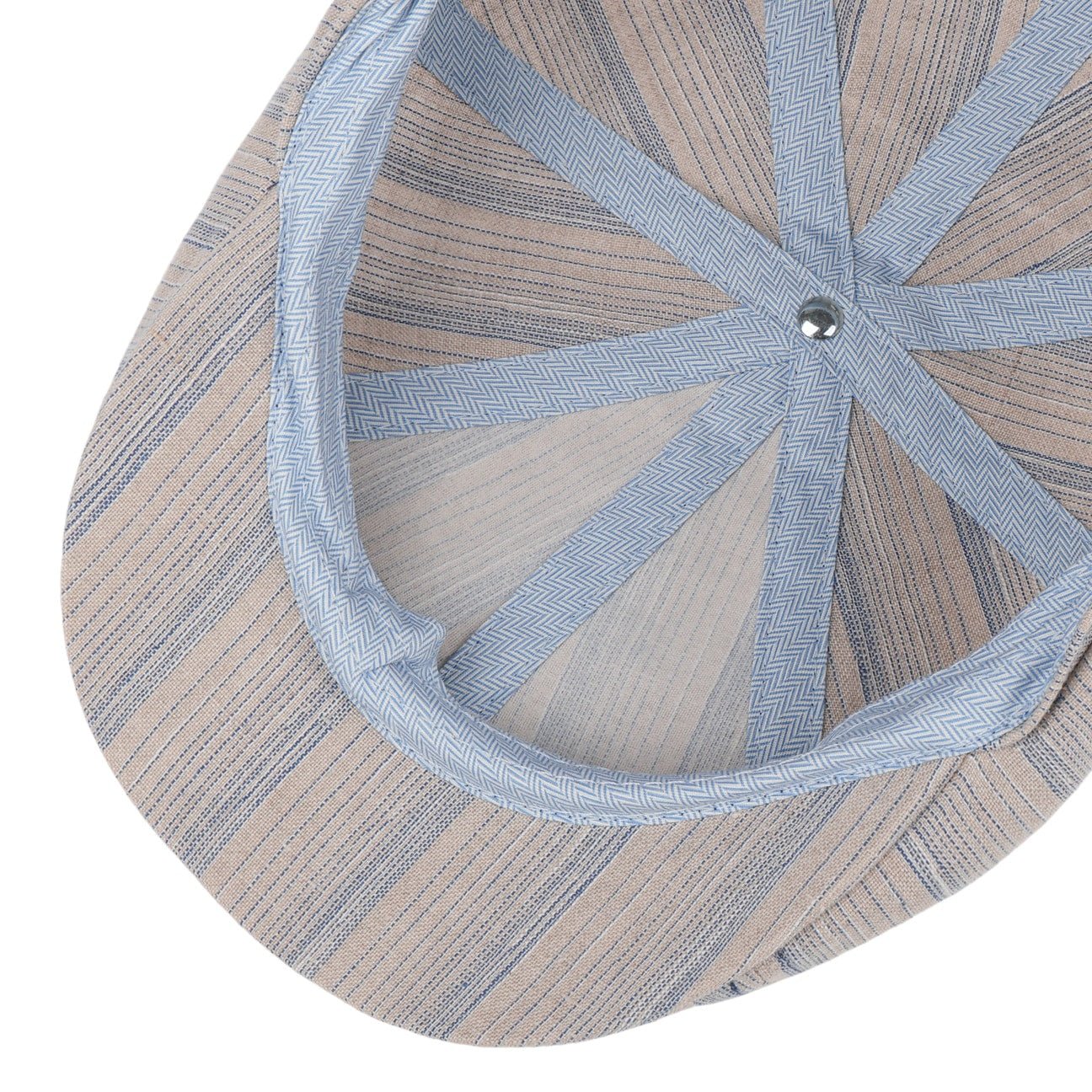 Tesrick Stripe Linen Flat Cap - JJ Hat Center ®