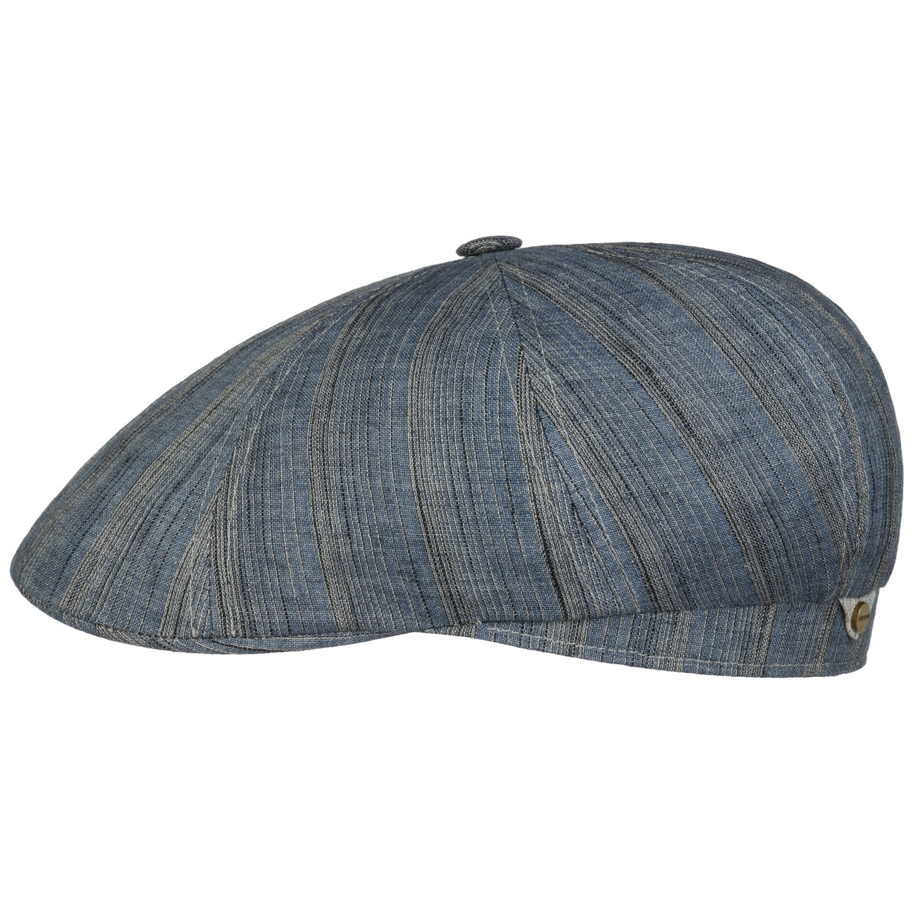 Tesrick Stripe Linen Flat Cap - JJ Hat Center ®