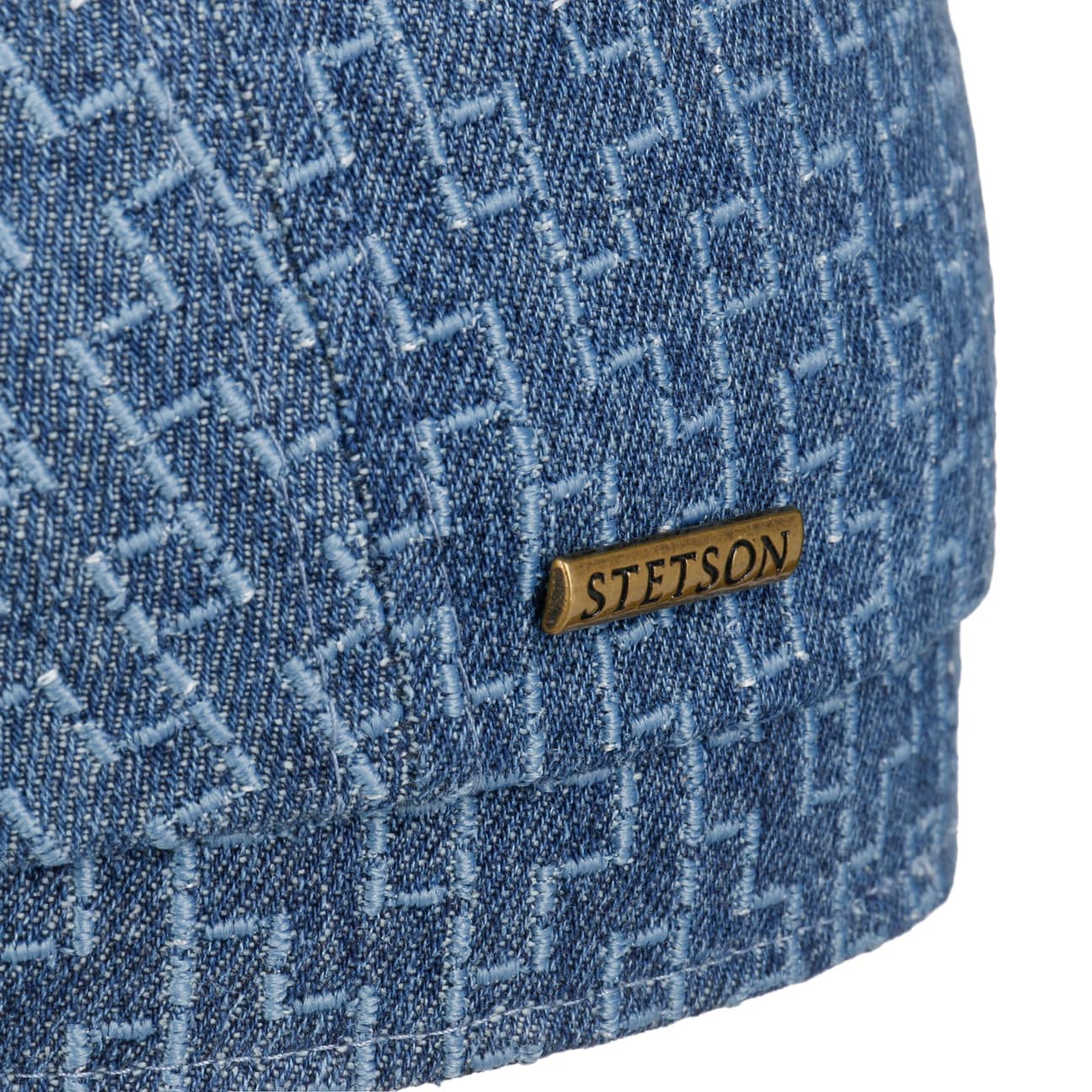 Hatteras Embroidered Denim Flat Cap - JJ Hat Center ®