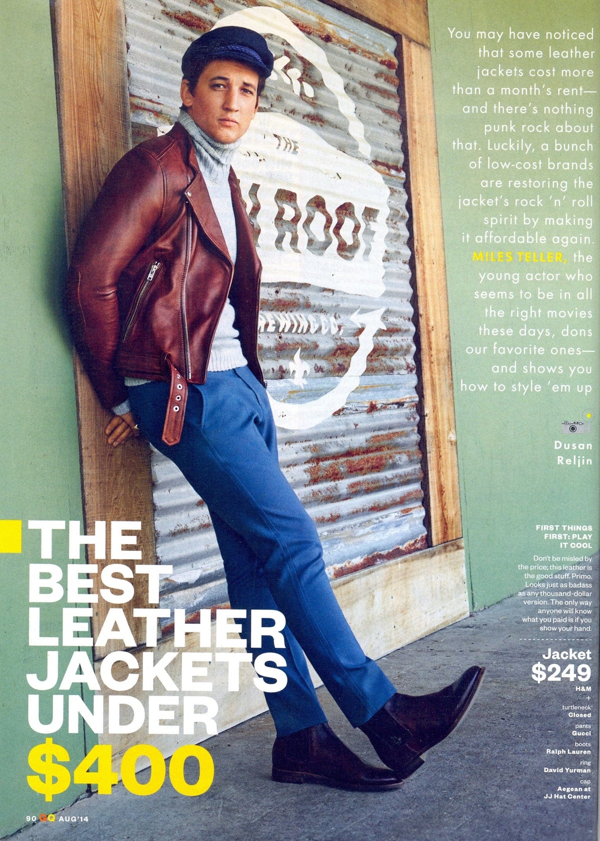 GQ, August 2014